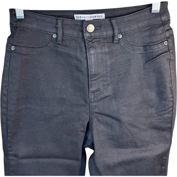 Girl With Curves Regular High Waisted Skinny Jean Black Size 2 Pockets NWT - Picture 2 of 10